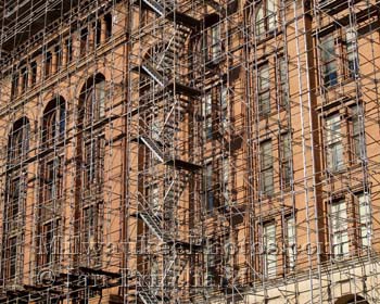 Photograph of City Hall Scaffolding from www.MilwaukeePhotos.com (C )Ian Pritchard